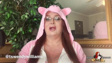 Tranny Piggie Cumming - 2 image