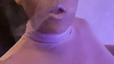 A Very Thick PAWG Smoking...