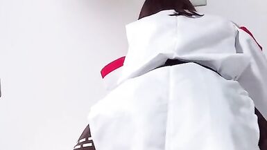 Kancolle Kongou cosplay crossdresser fucking with toy - 5 image