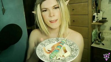 Trans Christmas Elf Prepares Magic Candies for Santa Jessica Bloom - 14 image