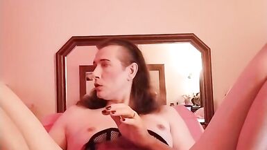 Ts Isabella sissy training Triple Penetration - 4 image