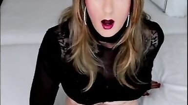 Dirty talking, jerking and self facial cum shot featuring Alexandra Braces - 12 image