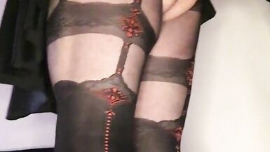 Sissy fucking her big black dildo - 11 image