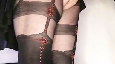 Sissy fucking her big black dildo - 14 image