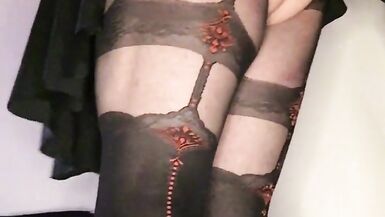 Sissy fucking her big black dildo - 9 image