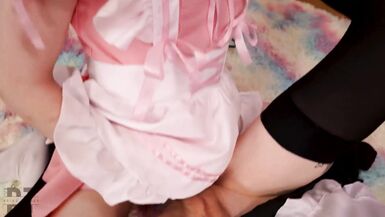 Trans Lesbian Cat-Girl Maids Show Each Other How Master Treats and Praises Them - 9 image