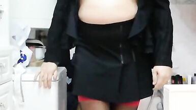 patty crossdresser Only red lingerie compilation - 15 image