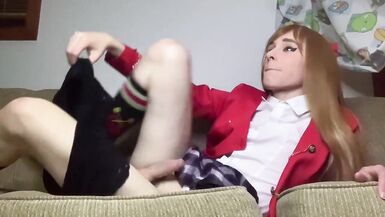 Crossdresser sissy femboy trans shemale college inexperienced woman - 2 image