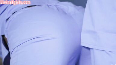 Tattooed tranny ass drilled by male partner in missionary - 5 image