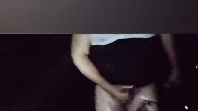 Transvestite ties his testicles to heavy stones dragging them across the field at midnight... whore mistreats his testic - 3 image