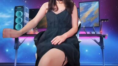 My blogger room and me masturbating in my cute dress hot cumming homemade crossdresser ladyboy dancer Influencer - 1 image