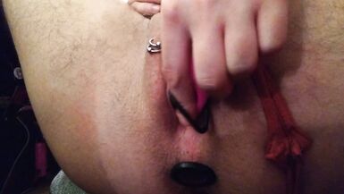 Watch me stuff my holes and tease my cock before dressing to go out - 6 image