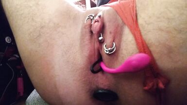 Watch me stuff my holes and tease my cock before dressing to go out - 7 image