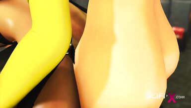 Super fuck machine. A inexperienced ebony in restraints gets fucked hard by a sexy dickgirl - 4 image