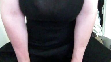 Big Titty Trap Rides Dildo In Front of Random Men - 11 image