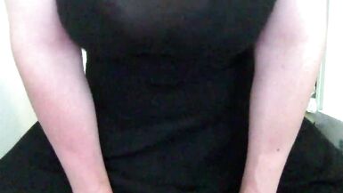 Big Titty Trap Rides Dildo In Front of Random Men - 14 image