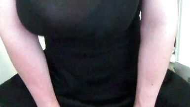 Big Titty Trap Rides Dildo In Front of Random Men - 15 image