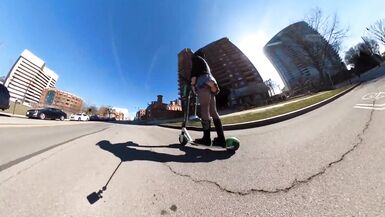 Short skirt on a scooter - 13 image