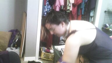 Trying on some clothes and lingerie