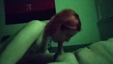 Amateur Home Video of Real Couple Blowjob and Raw Fuck with Creampie - 6 image