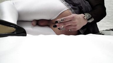 Epic SISSYGASM. Shemale handsfree orgasm. Cock milking. Anal dildo play... - 3 image