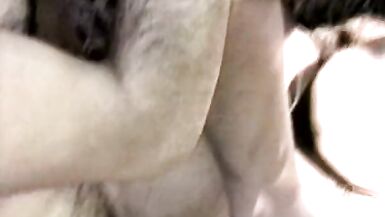 Pungent threesome played with a trans woman who loves - 9 image