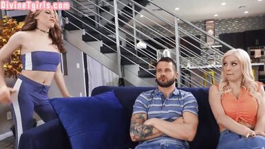 Nympho tranny and BFF fuck male in ass in threesome