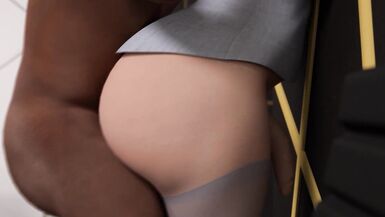 Horny men fuck trans woman so hard they have to brace themselves