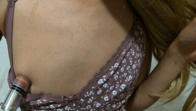 Playing with nipples and cumming! - 1 image