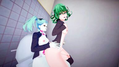 Office Busty Futas - Futa Tatsumaki and Futa Rebecca - 9 image