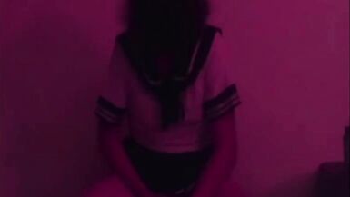 Femboy sissy does anal for the first time while watching hentai - 14 image