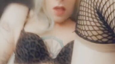 Cheetah Print Bikini Slut Spreads Her Legs to be Fucked - 11 image