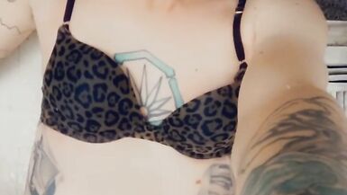 Cheetah Print Bikini Slut Spreads Her Legs to be Fucked - 3 image