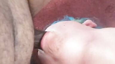 Anon Grindr Daddy Makes MtF Transgender Woman Throat His Thick Black Cock Before Feeding Her Cum - 12 image