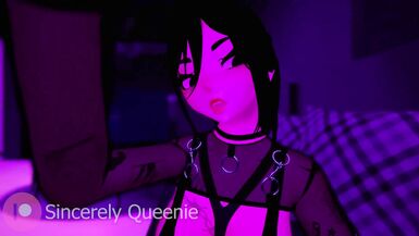 Lewd Tinder Date ASMR FUTANARI loves playing with her cock :)) - VRChat - 4 image