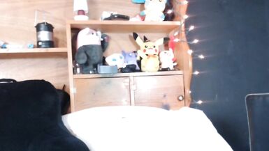 inexperienced tgirl stroking 9 inch cock on chaturbate - 4 image