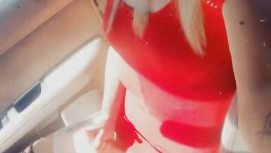 Pretty Trans Rubs her Clitty in Public - 13 image