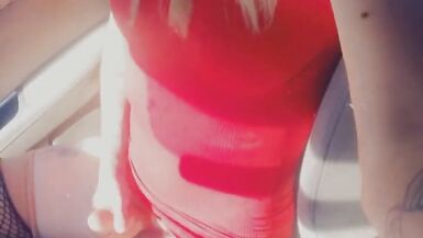 Pretty Trans Rubs her Clitty in Public - 15 image