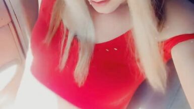 Pretty Trans Rubs her Clitty in Public - 7 image