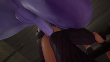 Redhead Elf has BSDM Threesome sex in a dungeon : Warcraft Parody - 11 image