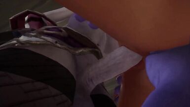 Redhead Elf has BSDM Threesome sex in a dungeon : Warcraft Parody - 14 image