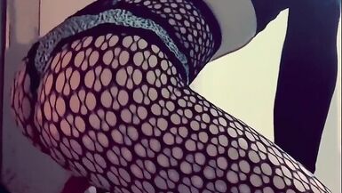 Sexy Latina Shemale riding her dildo (anal riding) - 4 image