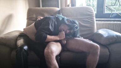 Helping him and swallow all his cum after playing with it. - 11 image