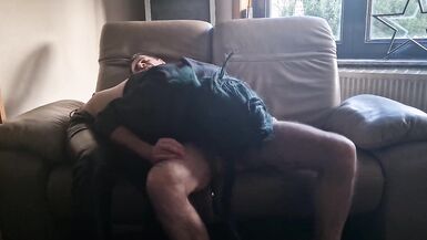 Helping him and swallow all his cum after playing with it. - 13 image