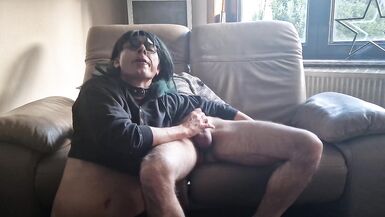 Helping him and swallow all his cum after playing with it. - 14 image