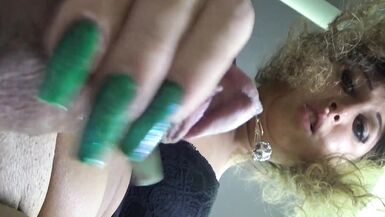 Hot shelady being bareback anal sex drilled in hotel by a large cock and then this babe make self cook jerking to her slutty cock - 15 image