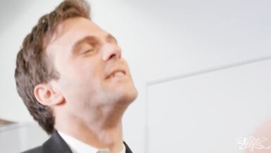 Evie Envy Finds Gabriel In The Printing Room & Puts His Face In The Printer To Scan It When This Chab Cum - Trans Girls - 3 image