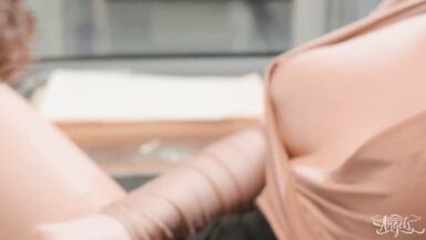 Evie Envy Finds Gabriel In The Printing Room & Puts His Face In The Printer To Scan It When This Chab Cum - Trans Girls - 6 image