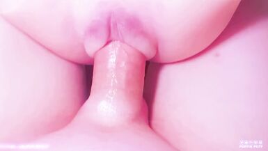 POV Sweet trans cock with a close up silicone cum-hole fuck very slow - 2 image