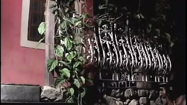 Lustful tgirl getting a hard fuck on the ottoman in advance of banging lewd hunk - 1 image